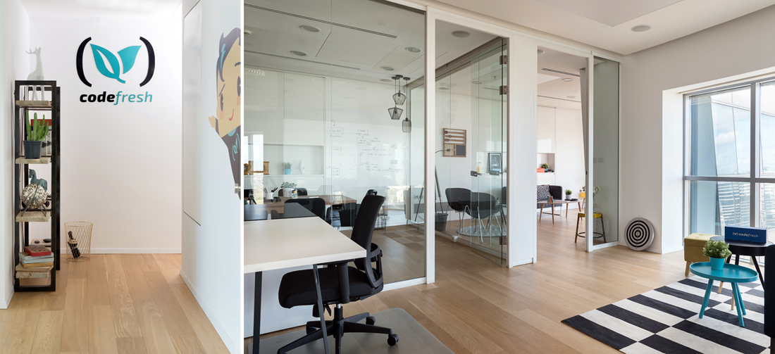 עיצוב משרדי "קודפרש" סטודיו IN2 ענבל גלעדי ומיה שגיב סלומון, עיצוב משרדים, עיצוב חנויות, עיצוב מסחרי, עיצוב לעסקים, עיצוב פנים, עיצוב פנים למשרדים