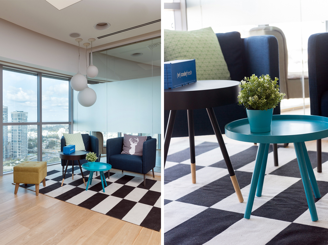 עיצוב משרדי "קודפרש" סטודיו IN2 ענבל גלעדי ומיה שגיב סלומון, עיצוב משרדים, עיצוב חנויות, עיצוב מסחרי, עיצוב לעסקים, עיצוב פנים, עיצוב פנים למשרדים